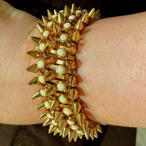 Large Spike & Stones Bracelet by Jules Smith